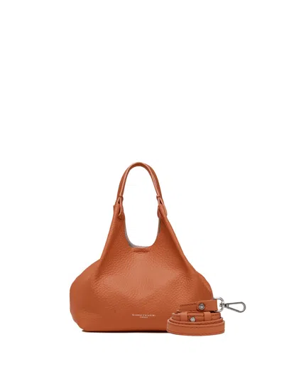 Gianni Chiarini Dua Double Handle Bag In Caramel Double Leather