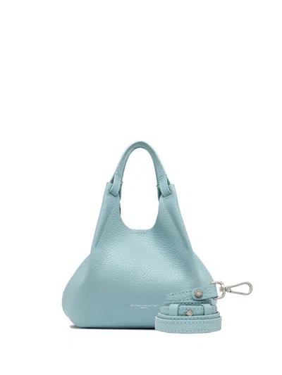 Gianni Chiarini Dua Double Handle Bag In Double Light Blue Leather
