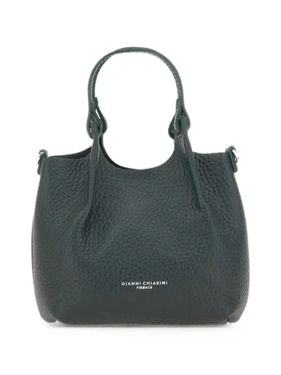 Gianni Chiarini Dua Grained Leather Shoulder Bag In Orange