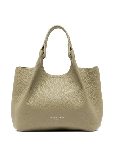 Gianni Chiarini Dua Grained Tote Bag In Brown