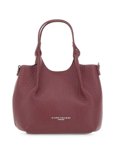 Gianni Chiarini Dua Grainy Handbag In Purple