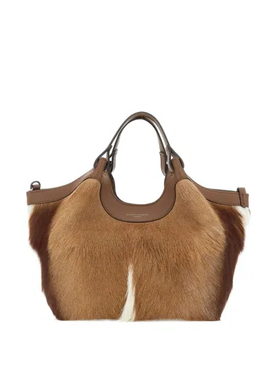 Gianni Chiarini Dua Hair-on-hide Tote Bag In Brown