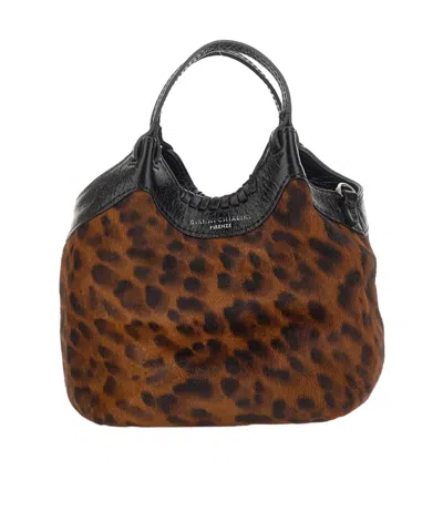 Gianni Chiarini Dua Leopard-print Tote Bag In Brown