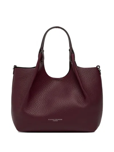 Gianni Chiarini Dua Knotted-handle Leather Handbag In Red