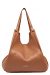 Gianni Chiarini Dua Bag In Brown Double Grain Maxi Leather
