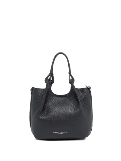 Gianni Chiarini Dua Leather Black Bag