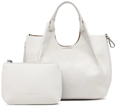 Gianni Chiarini Dua Leather Handbag In Beige