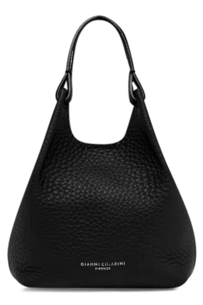 Gianni Chiarini Dua Leather Handbag In Black
