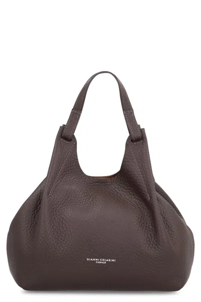 Gianni Chiarini Dua Leather Handbag In Brown