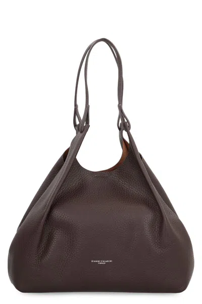 Gianni Chiarini Dua Leather Handbag In Brown