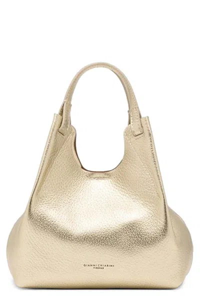 Gianni Chiarini Dua Leather Handbag In Gold
