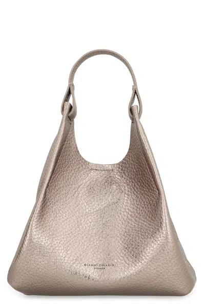 Gianni Chiarini Dua Leather Handbag In Grey