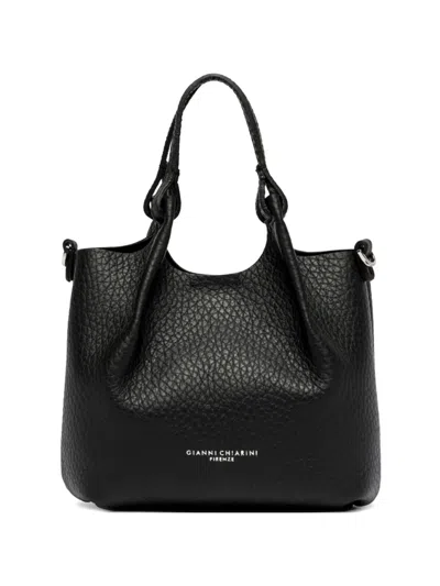 Gianni Chiarini Dua Leather Shoulder Bag In Black