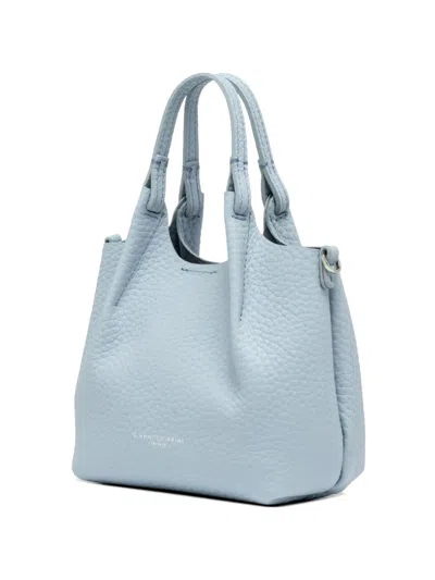 Gianni Chiarini Dua Leather Shoulder Bag In Blue