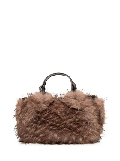 Gianni Chiarini Dua Leather Shoulder Bag In Espresso