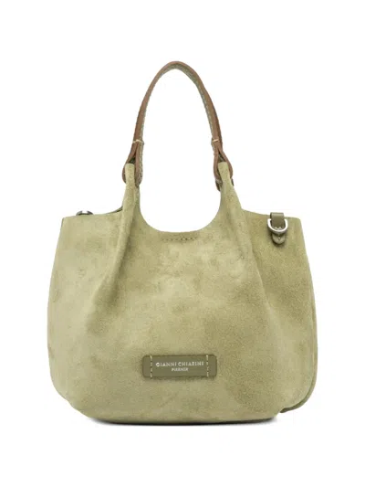 Gianni Chiarini Dua Leather Shoulder Bag In Green