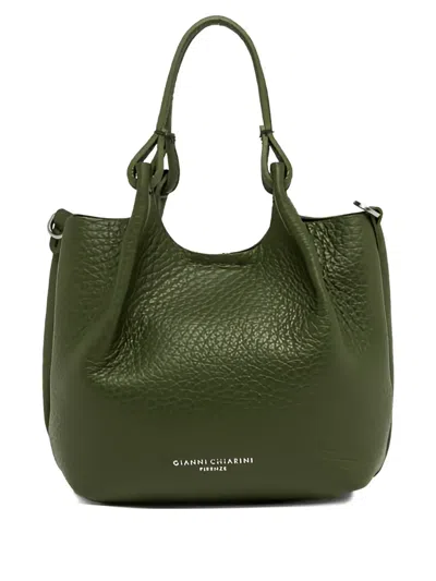 Gianni Chiarini Dua Leather Tote Bag In Green