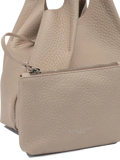 Gianni Chiarini Dua Leather Tote Bag In Neutral