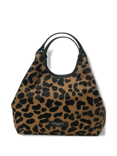 Gianni Chiarini Dua Leopard-print Shoulder Bag In Animal Print
