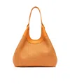 Gianni Chiarini Dua Bag In Orange Woven Straw In Orange