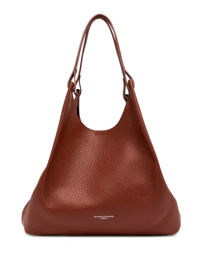 Gianni Chiarini Dua Maxi-grain Leather Shoulder Bag