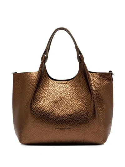 Gianni Chiarini Dua Metallic-effect Leather Tote Bag