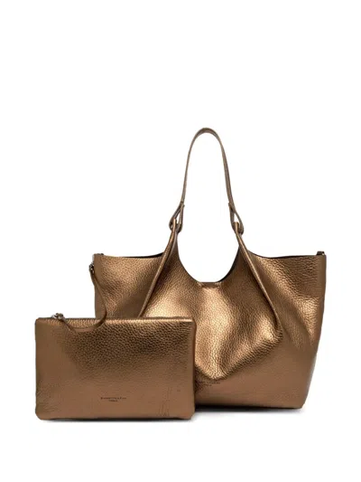 Gianni Chiarini Dua Metallic-finish Leather Tote Bag