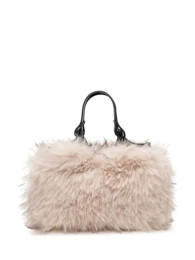 Gianni Chiarini Dua Shoulder Bag In Alabaster