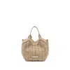 Gianni Chiarini "dua" Shoulder Bag In Woven Straw In Purple