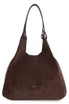 Gianni Chiarini Dua Suede Tote Bag In Brown