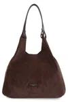 Gianni Chiarini Dua Suede Tote Bag In Brown