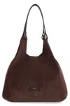 Gianni Chiarini Dua Suede Tote Bag In Brown