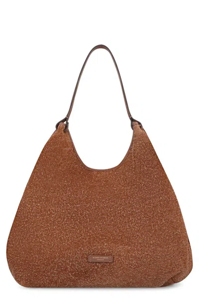 GIANNI CHIARINI GIANNI CHIARINI DUA SUEDE HANDBAG