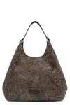 Gianni Chiarini Suede Shoulder Bag Gold-tone Hardware