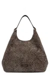 Gianni Chiarini Suede Shoulder Bag Gold-tone Hardware