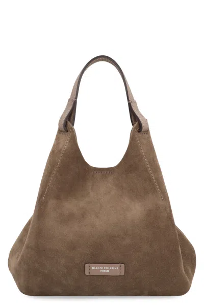 GIANNI CHIARINI GIANNI CHIARINI DUA SUEDE HANDBAG
