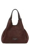 Gianni Chiarini Dua Suede Tote Bag In Brown