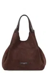 Gianni Chiarini Dua Suede Tote Bag In Brown