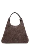 Gianni Chiarini Suede Shoulder Bag Gold-tone Hardware In Brown