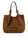 Gianni Chiarini Dua Suede Leather Shoulder Bag In Brown