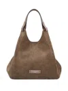 Gianni Chiarini Dua Suede Top-handle Tote Bag In Brown