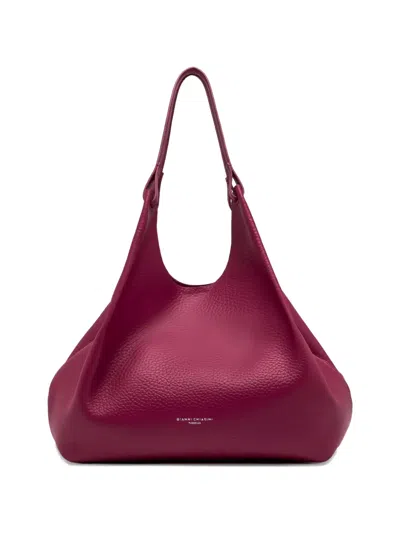 Gianni Chiarini Dua Textured Shoulder Bag In Red