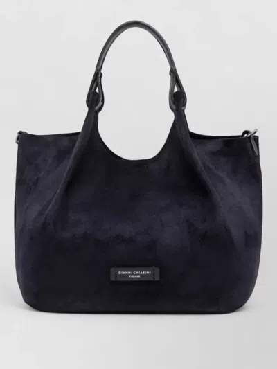 Gianni Chiarini Dua Tote Bag Detachable Strap Top Handles In Blue