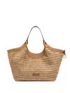 Gianni Chiarini Dua Woven Straw Tote Bag In Neutrals