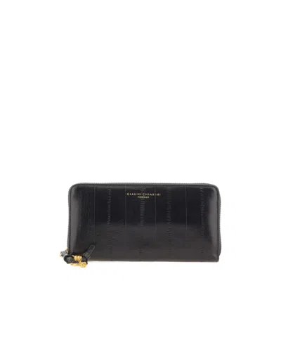 Gianni Chiarini Eel Zip-around Wallet In Pink