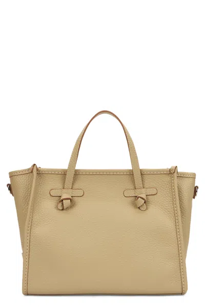 Gianni Chiarini Elegant Beige Bag With Refined Metallic Details In Neutral