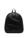 Gianni Chiarini Emanuela Leather Backpack Straps Adjustable In Black