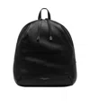 Gianni Chiarini Emanuela Leather Backpack Straps Adjustable In Black