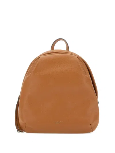 Gianni Chiarini Emanuela Pleated-detail Leather Backpack