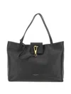 Gianni Chiarini Embossed-logo Leather Tote Bag In Black